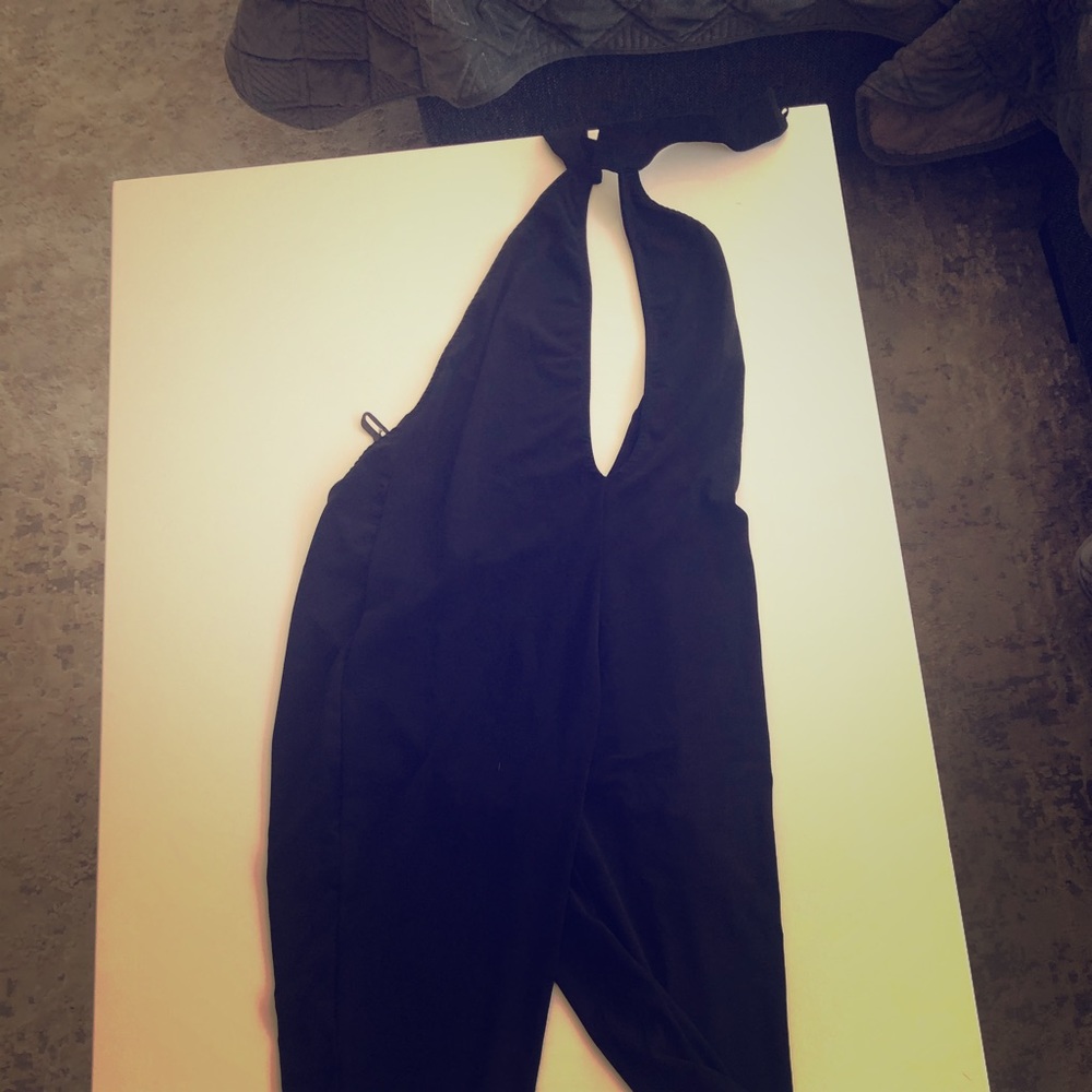 Slinky black jumpsuit revolve